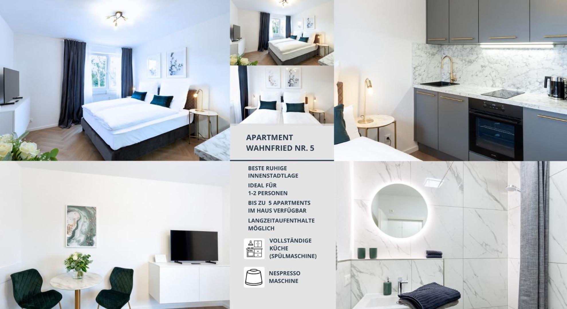 Apartment Wahnfried No5 - Zentrales Cityapartment Kueche Mit Duschbad - 300M Zur Fussgaengerzone Bayreuth Eksteriør billede
